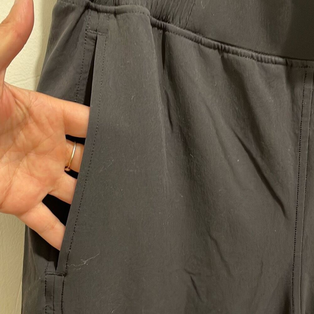 Lululemon Womens Flat Front Stretch Pocket Pull-On Track Pants Black Size Medium - Picture 3 of 11